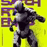 an example of an image generated in MidJourney using the prompt with the --sref 296310972, ranked 13th among the user favorites on this website.