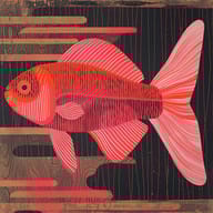an example of an Line art style image generated in MidJourney using the prompt with the --sref 3005315149, ranked 17th among the user favorites on this website.