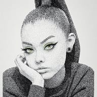 an example of an image generated in MidJourney using the prompt with the --sref 3041985435, ranked 23th among the user favorites on this website.