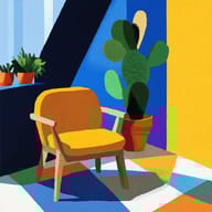 an example of an image generated in MidJourney using the prompt with the --sref 3063004038, ranked 11th among the user favorites on this website.