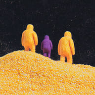 an example of an image generated in MidJourney using the prompt with the --sref 3065543664, ranked 20th among the user favorites on this website.