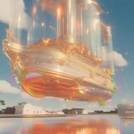 an example of an image generated in MidJourney using the prompt with the --sref 307538589, ranked 5th among the user favorites on this website.