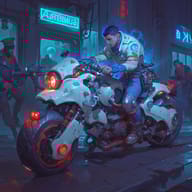 an example of an image generated in MidJourney using the prompt with the --sref 30972, ranked 7th among the user favorites on this website.