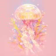 an example of an image generated in MidJourney using the prompt with the --sref 3242561498, ranked 5th among the user favorites on this website.