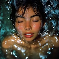 an example of an image generated in MidJourney using the prompt with the --sref 3326977824, ranked 17th among the user favorites on this website.
