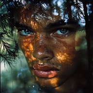 an example of an image generated in MidJourney using the prompt with the --sref 3326977824, ranked 17th among the user favorites on this website.