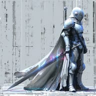 an example of an image generated in MidJourney using the prompt with the --sref 3349231497, ranked 11th among the user favorites on this website.
