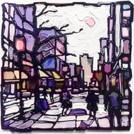 an example of an image generated in MidJourney using the prompt with the --sref 337756176, ranked 2th among the user favorites on this website.