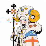 an example of an Anime style image generated in MidJourney using the prompt with the --sref 34057757, ranked 5th among the user favorites on this website.