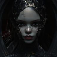 an example of an image generated in MidJourney using the prompt with the --sref 342934567, ranked 27th among the user favorites on this website.