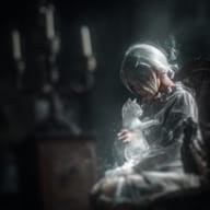 an example of an Surrealistic style image generated in MidJourney using the prompt with the --sref 344479571, ranked 7th among the user favorites on this website.