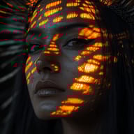 an example of an image generated in MidJourney using the prompt with the --sref 3456119169, ranked 8th among the user favorites on this website.