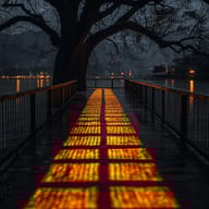 an example of an image generated in MidJourney using the prompt with the --sref 3456119169, ranked 8th among the user favorites on this website.