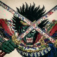 an example of an Dark fantasy style image generated in MidJourney using the prompt with the --sref 3498712677, ranked 12th among the user favorites on this website.