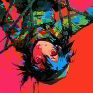 an example of an image generated in MidJourney using the prompt with the --sref 3509868031, ranked 17th among the user favorites on this website.
