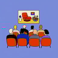 an example of an image generated in MidJourney using the prompt with the --sref 3649882589, ranked 7th among the user favorites on this website.