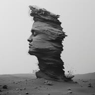 an example of an Surrealistic style image generated in MidJourney using the prompt with the --sref 373, ranked 30th among the user favorites on this website.