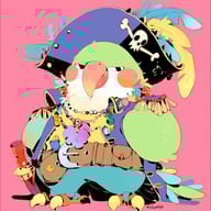 an example of an image generated in MidJourney using the prompt with the --sref 375729843, ranked 11th among the user favorites on this website.