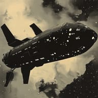an example of an image generated in MidJourney using the prompt with the --sref 3774984522, ranked 19th among the user favorites on this website.