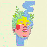 an example of an Minimalism style image generated in MidJourney using the prompt with the --sref 3857290999, ranked 21th among the user favorites on this website.