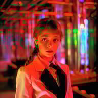 an example of an Red style image generated in MidJourney using the prompt with the --sref 3879150397, ranked 19th among the user favorites on this website.