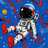 an example of an image generated in MidJourney using the prompt with the --sref 3895563330, ranked 6th among the user favorites on this website.