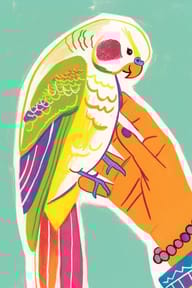 an example of an image generated in MidJourney using the prompt with the --sref 3952068833 3368658817, ranked 15th among the user favorites on this website.