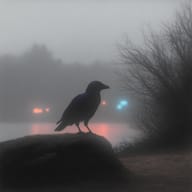 an example of an image generated in MidJourney using the prompt with the --sref 396159868, ranked 6th among the user favorites on this website.