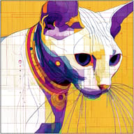 an example of an Purple style image generated in MidJourney using the prompt with the --sref 39810025, ranked 15th among the user favorites on this website.