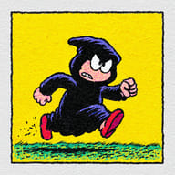 an example of an image generated in MidJourney using the prompt with the --sref 4034808438, ranked 27th among the user favorites on this website.