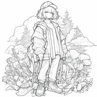 an example of an image generated in MidJourney using the prompt with the --sref 413299073, ranked 7th among the user favorites on this website.