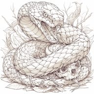 an example of an image generated in MidJourney using the prompt with the --sref 413299073, ranked 7th among the user favorites on this website.