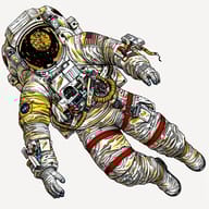 an example of an Line art style image generated in MidJourney using the prompt with the --sref 4161044296, ranked 23th among the user favorites on this website.