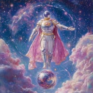 an example of an image generated in MidJourney using the prompt with the --sref 416167608, ranked 20th among the user favorites on this website.
