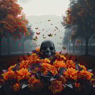 an example of an image generated in MidJourney using the prompt with the --sref 4215810750, ranked 15th among the user favorites on this website.