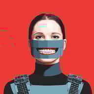 an example of an Red style image generated in MidJourney using the prompt with the --sref 4248876758, ranked 22th among the user favorites on this website.