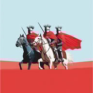 an example of an Red style image generated in MidJourney using the prompt with the --sref 4248876758, ranked 22th among the user favorites on this website.
