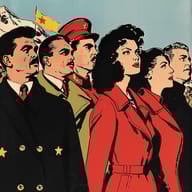 an example of an Line art style image generated in MidJourney using the prompt with the --sref 4294967295, ranked 16th among the user favorites on this website.