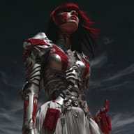 an example of an Dark fantasy style image generated in MidJourney using the prompt with the --sref 434585967, ranked 4th among the user favorites on this website.