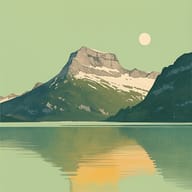 an example of an Green style image generated in MidJourney using the prompt with the --sref 446107457, ranked 25th among the user favorites on this website.