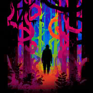 an example of an Cyberpunk style image generated in MidJourney using the prompt with the --sref 481102813, ranked 15th among the user favorites on this website.