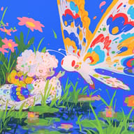 an example of an image generated in MidJourney using the prompt with the --sref 495902552, ranked 3th among the user favorites on this website.
