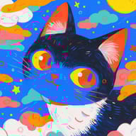 an example of an image generated in MidJourney using the prompt with the --sref 495902552, ranked 3th among the user favorites on this website.