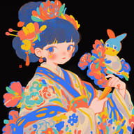 an example of an image generated in MidJourney using the prompt with the --sref 495902552, ranked 3th among the user favorites on this website.