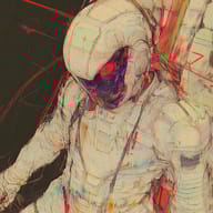 an example of an image generated in MidJourney using the prompt with the --sref 549500289, ranked 8th among the user favorites on this website.