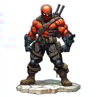 an example of an image generated in MidJourney using the prompt with the --sref 5761, ranked 4th among the user favorites on this website.