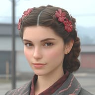 an example of an image generated in MidJourney using the prompt with the --sref 613809965, ranked 17th among the user favorites on this website.