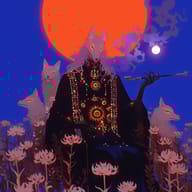 an example of an image generated in MidJourney using the prompt with the --sref 621218381, ranked 14th among the user favorites on this website.
