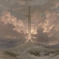 an example of an Oil painting style image generated in MidJourney using the prompt with the --sref 655390147, ranked 26th among the user favorites on this website.