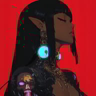 an example of an image generated in MidJourney using the prompt with the --sref 689229343, ranked 5th among the user favorites on this website.